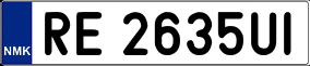 Trailer License Plate